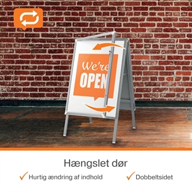 NOBO 1915742 Premium Plus A-Skilt Gadeskilt A1 med Lås