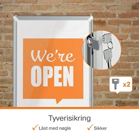 NOBO 1915742 Premium Plus A-Skilt Gadeskilt A1 med Lås
