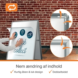 NOBO 1915744 Essence A-Skilt Gadeskilt A1 Alu