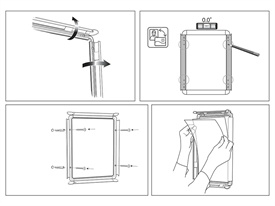 Nobo Clipdown Frame  A3 Skifteramme
