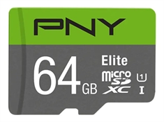 PNY micro SDXC Hukommelseskort P-SDUX64U185GW-GE