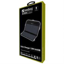 Sandberg Foldable Solar Charger 13W 2xUSB Sort