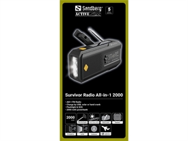 Sandberg Survivor All-in-1 Transistorradio AM/FM 2.000 mAh
