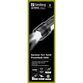 Sandberg 421-08 Survivor 7in1 Torch Powerbank 5000mAh