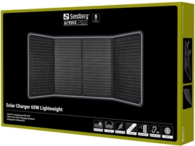 Sandberg 421-43 Solar Charger 60w Lightweight