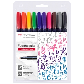 Tombow Fudenosuke Brush Pen WS-BH-10P