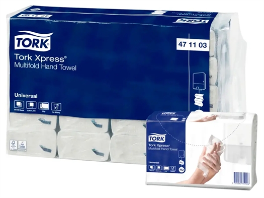 Tork Xpress H2 Multifold Z 23,4 cm Håndklædeark 471103